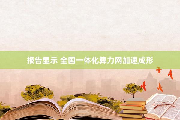 报告显示 全国一体化算力网加速成形