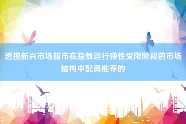 透视新兴市场股市在指数运行弹性受限阶段的市场结构中配资推荐的