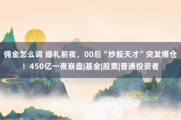 佣金怎么调 婚礼前夜，00后“炒股天才”突发爆仓！450亿一夜崩盘|基金|股票|普通投资者