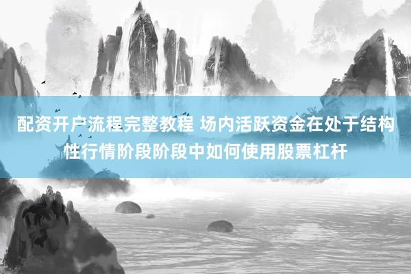 配资开户流程完整教程 场内活跃资金在处于结构性行情阶段阶段中如何使用股票杠杆